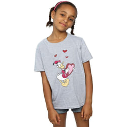 Disney - T-shirt - Fille (Gris chiné)