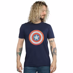 Marvel - T-shirt - Homme (Bleu marine)