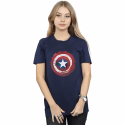 Marvel - T-shirt - Femme (Bleu marine)
