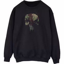 Marvel - Sweat THE PUNISHER TV SERIES CAMO SKULL - Homme (Noir)