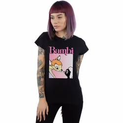 Disney - T-shirt NICE TO MEET YOU - Femme (Noir)
