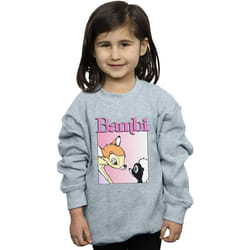 Disney - Sweat NICE TO MEET YOU - Fille (Gris chiné)