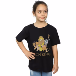 Disney - T-shirt THE LION KING - Fille (Noir)