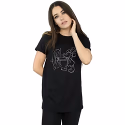 Disney - T-shirt - Femme (Noir)