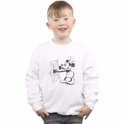 Disney - Sweat MICKEY MOUSE - Garçon (Blanc)