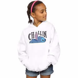 Disney - Sweat à capuche LILO AND STITCH - Fille (Blanc)