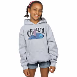 Disney - Sweat à capuche LILO AND STITCH - Fille (Gris chiné)