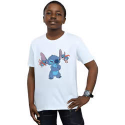 Disney - T-shirt LILO AND STITCH - Garçon (Blanc)