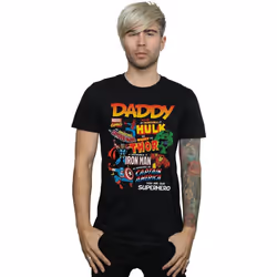Marvel - T-shirt OUR DAD SUPERHERO - Homme (Noir)