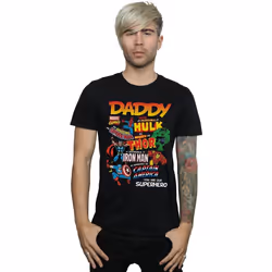 Marvel - T-shirt OUR DAD SUPERHERO - Homme (Noir)