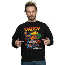 Marvel - Sweat OUR DAD SUPERHERO - Homme (Noir)