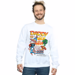 Marvel - Sweat OUR DAD SUPERHERO - Homme (Blanc)