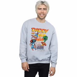 Marvel - Sweat OUR DAD SUPERHERO - Homme (Gris chiné)