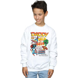 Marvel - Sweat OUR DAD SUPERHERO - Garçon (Blanc)