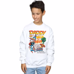 Marvel - Sweat OUR DAD SUPERHERO - Garçon (Blanc)