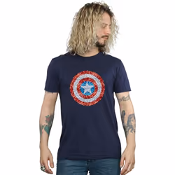 Marvel - T-shirt - Homme (Bleu marine)