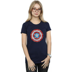 Marvel - T-shirt - Femme (Bleu marine)