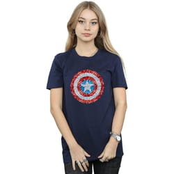 Marvel - T-shirt - Femme (Bleu marine)