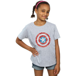 Marvel - T-shirt - Fille (Gris chiné)