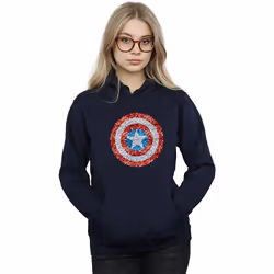 Marvel - Sweat à capuche - Femme (Bleu marine)