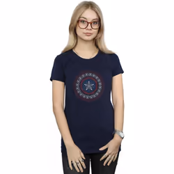 Marvel - T-shirt - Femme (Bleu marine)