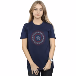Marvel - T-shirt - Femme (Bleu marine)