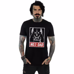 Star Wars - T-shirt NUMBER ONE DAD - Homme (Noir)