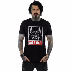 Star Wars - T-shirt NUMBER ONE DAD - Homme (Noir)
