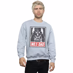 Star Wars - Sweat NUMBER ONE DAD - Homme (Gris chiné)