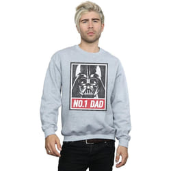 Star Wars - Sweat NUMBER ONE DAD - Homme (Gris chiné)