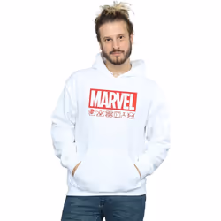 Marvel - Sweat à capuche WASH CARE - Homme (Blanc)
