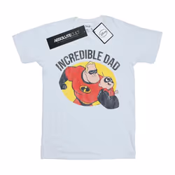 Disney - T-shirt THE INCREDIBLES INCREDIBLE DAD - Homme (Blanc)