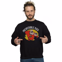 Disney - Sweat THE INCREDIBLES INCREDIBLE DAD - Homme (Noir)