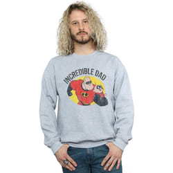 Disney - Sweat THE INCREDIBLES INCREDIBLE DAD - Homme (Gris chiné)