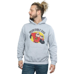 Disney - Sweat à capuche THE INCREDIBLES INCREDIBLE DAD - Homme (Gris chiné)