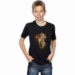 Marvel - T-shirt AVENGERS ENDGAME INFINITY GAUNTLET - Garçon (Noir)