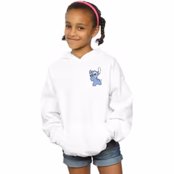 Disney - Sweat à capuche - Fille (Blanc)