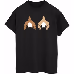 Disney - T-shirt CHIP N DALE - Femme (Noir)