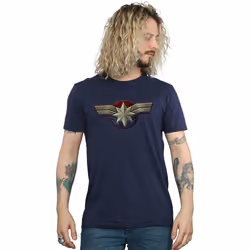 Marvel - T-shirt - Homme (Bleu marine)