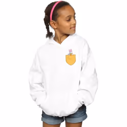 Disney - Sweat à capuche - Fille (Blanc)