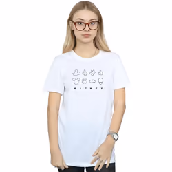 Disney - T-shirt - Femme (Blanc)