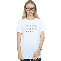 Disney - T-shirt - Femme (Blanc)