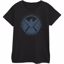 Marvel - T-shirt AGENTS OF SHIELD LOGISTICS DIVISION - Femme (Noir)