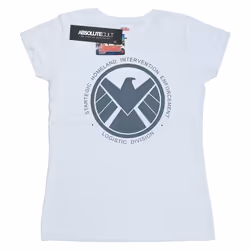 Marvel - T-shirt AGENTS OF SHIELD LOGISTICS DIVISION - Femme (Blanc)