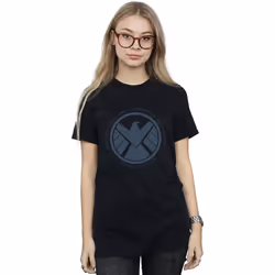 Marvel - T-shirt AGENTS OF SHIELD LOGISTICS DIVISION - Femme (Noir)