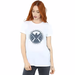 Marvel - T-shirt AGENTS OF SHIELD LOGISTICS DIVISION - Femme (Blanc)