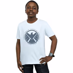 Marvel - T-shirt AGENTS OF SHIELD LOGISTICS DIVISION - Garçon (Blanc)