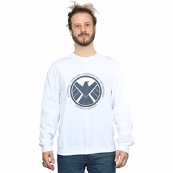 Marvel - Sweat AGENTS OF SHIELD LOGISTICS DIVISION - Homme (Blanc)