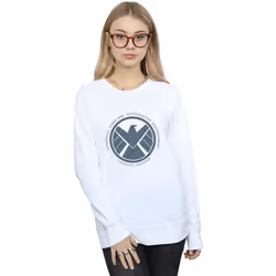Marvel - Sweat AGENTS OF SHIELD LOGISTICS DIVISION - Femme (Blanc)