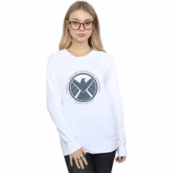 Marvel - Sweat AGENTS OF SHIELD LOGISTICS DIVISION - Femme (Blanc)